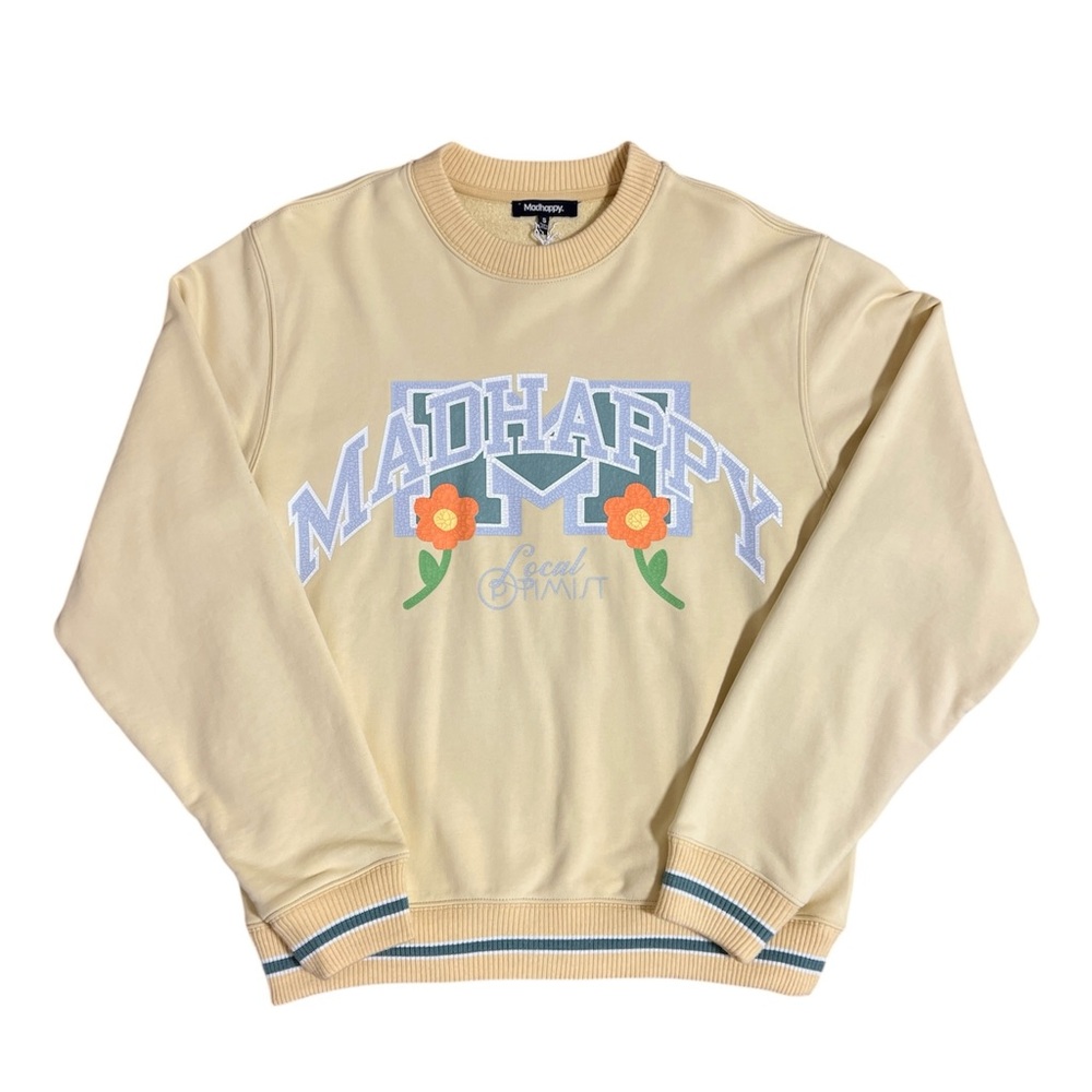 Madhappy Prefall Printables Fleece Crewneck Sweatshirt S